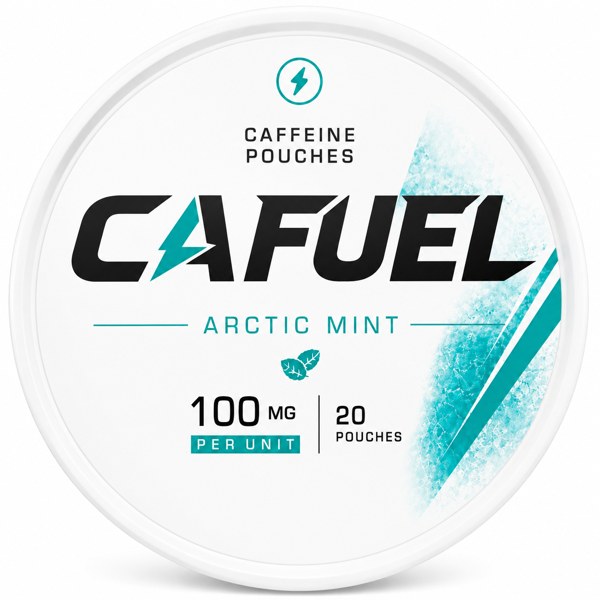 CAFUEL Arctic Mint caffeine pouch can, 100mg, 20 pouches