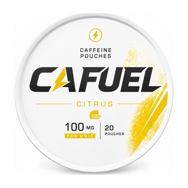 CAFUEL Citrus caffeine pouch can, 50 mg, 20 pouches