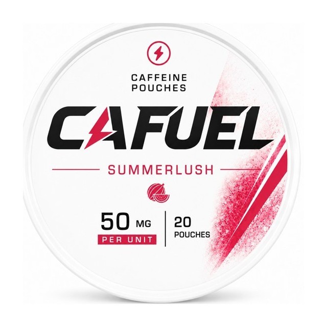 CAFUEL Summer Lush caffeine pouch can, 50 mg, 20 pouches