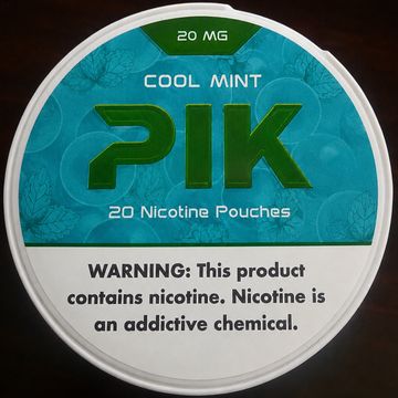PIK Cool Mint nicotine pouch can