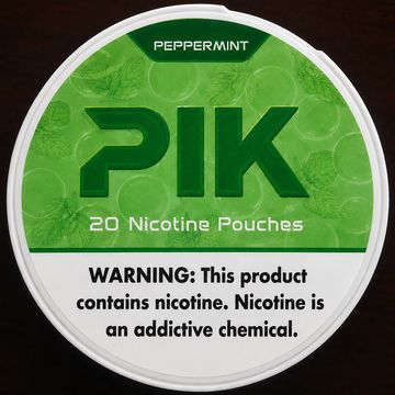 PIK Peppermint nicotine pouch can